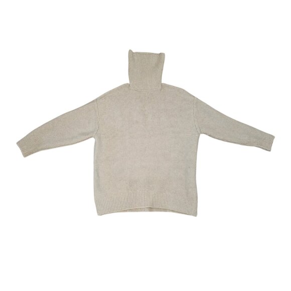 Zara Knit Turtleneck Sweater Women’s S Gray Relaxed Fit - Picture 5 of 8